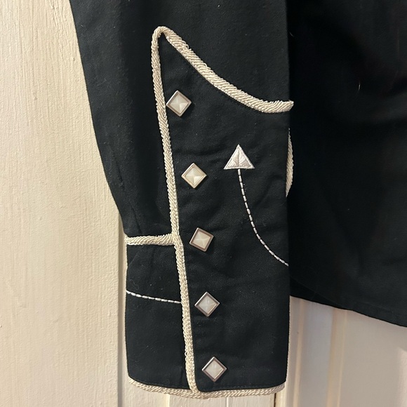 Rockabilly/punkabilly Panhandle Slim Western Shirt with Arrow Embroidery - Picture 4 of 5